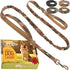 Heavy Duty Bungee Dog Leash 6 ft - 7.5 ft for Large and Medium Dogs | No Pull, Reflective, Tactical Dog Leash | Soft Neoprene Padded Double Handle...