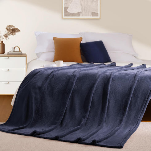 BEAUTEX Fleece Throw Blanket for Couch Sofa or Bed Throw Size, Soft Fuzzy Plush Blanket, Luxury Flannel Lap Blanket, Super Cozy and Comfy for All ...