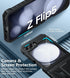 FNTCASE for Samsung Galaxy Z-Flip5 Case: Military Grade Drop Protection Shockproof Cell Phone Cover with Belt Clip Holster & Kickstand | Protectiv...
