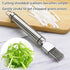 PCTC Stainless Steel Chopped Green Onion Knife, Kitchen Tool Slice Cutlery Vegetable Cutter Sharp Scallion Cutter Shred Knife, for Kitchen Cutting...