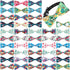 16 Pcs Dog Bow Ties Slide Dog Collar Bows Summer Hawaiian Styles Dog Collar Attachment Bows with Rubber Bands Dog Bow Ties for Large Dogs Spring S...