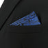S&W SHLAX&WING Mens Pocket Square for Suit Navy Blue Black Large Size Pattern 12×12 Business...