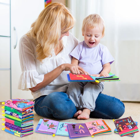 Baby Bath Books, Fabric Soft Baby Cloth Books, Early Education Toys, Waterproof Baby Books for Toddler, Newborn, Infants Perfect Shower Toys, Kids...