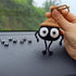 Cute Soot Sprite Elf Car Decor, Anime Rear View Mirror Car Accessories Hanging Ornament, Car Charm Dashboard Decorations Funny Gifts for Women Men...