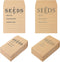 100 PCS Seed Packets Envelopes, Small Paper Envelopes for Seeds, 4.7x3.2" Self Sealing Kraft Seed Saving Envelopes with Printed Seed Collecting Te...