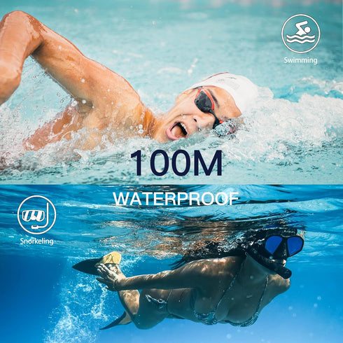 Digital Watch Womens Mens, 100M Waterproof Watch for Swimming Soft Double Injected Silicone Band, Unisex Sport Watches with Stopwatch Alarm Countd...