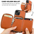 Bocasal RFID Blocking Wallet Case for iPhone 14 iPhone 13, Adjustable Crossbody Zipper Purse Case Card Holder with Kickstand Detachable Wrist Stra...