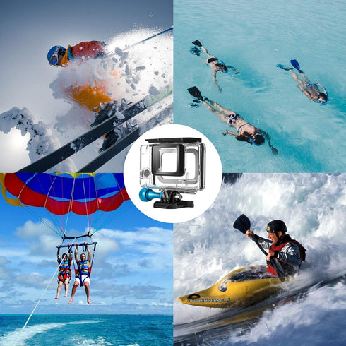 MiPremium Waterproof Housing Case for GoPro Hero 7 6 & 5 Black. Underwater Protective Diving Shell Cage Mount Accessories Aluminium Screw & Quick ...