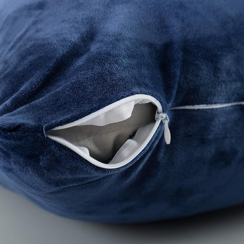 EVOLIVE Soft Micromink, Faux Fur, Faux Suede, Faux Velvet Body Pillow Cover 21"x54" Replacement with Zipper Closure (21"x54" Body Pillow Cover, Na...