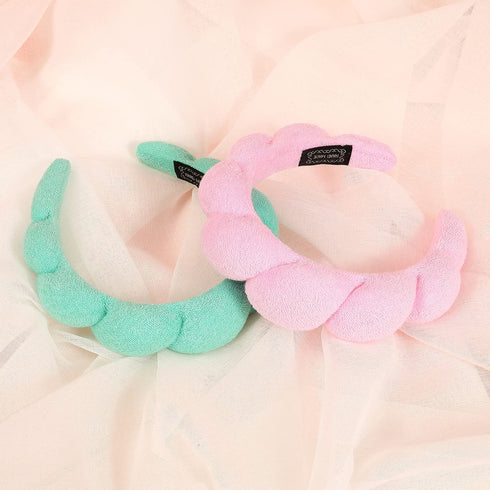 Spa Headband, Head Bands for Women's Hair-Sponge & Terry Cloth Headband, Headband for Washing Face, Skincare Headbands Everytype of Head...