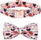 Elegant little tail Dog Collar with Bow - Fall Dog Collar Halloween Pumpkin Bow Girl Boy Pet Collar Soft Dog Bowtie Collars for Large Dogs...