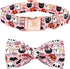 Elegant little tail Dog Collar with Bow - Fall Dog Collar Halloween Pumpkin Bow Girl Boy Pet Collar Soft Dog Bowtie Collars for Large Dogs...