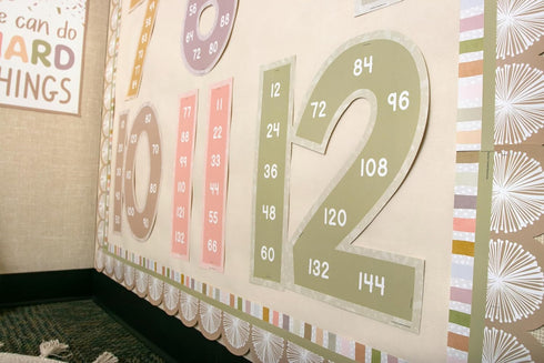 Teacher Created Resources Terrazzo Tones Skip Counting/Multiples Jumbo Numbers Bulletin Board (TCR7203)...