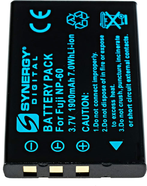Synergy Digital Camera Batteries, Compatible with Creative NP-60 Digital Camera, (Li-ion, 3.7V, 1050mAh), Replacement for Casio NP-30 Battery, Com...