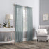 No. 918 Genevieve 2-pack 2-pack Linen Weave Sheer Semi-Sheer Grommet Curtain Panel Pair, 50" x 63", Harbor...