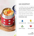 LunchBots Thermal 8 oz Triple Insulated Thermos - Hot 6 Hours or Cold 12 Hours - Leak Proof Thermos Soup Jar - All Stainless Interior - Navy Lid -...