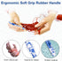 BCMRUN 4.5 mm(7) Crochet Hook, Ergonomic Handle for Arthritic Hands, Soft Rubber Grip Extra Long? Knitting Needles for Beginners and Knitting Croc...