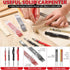 Hiboom 10 Pack Carpenter Pencil Set, 4 Colorful Solid Carpenter Pencils with Sharpener and Refills, Automatic Center Punch, Carbide Scribe Tool Ki...