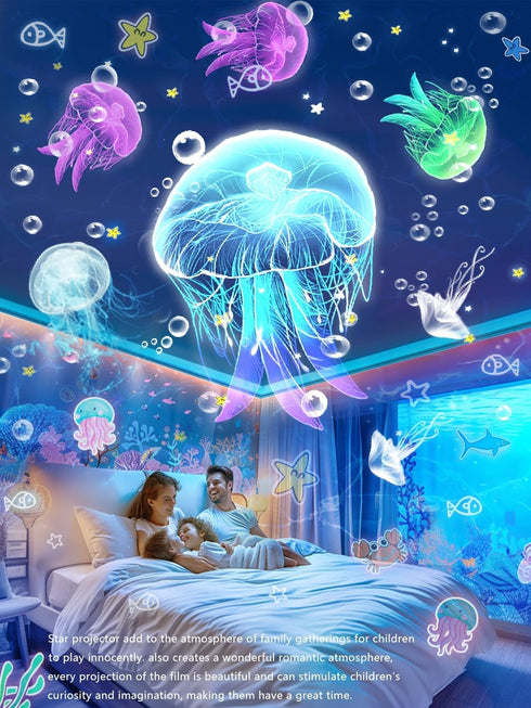 21 Sets of Films + Projector Night Light for Kids, Baby Star Projector for Bedroom, Ceiling, Kids Night Light with 360° Rotation Dimmable for Baby...