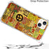 Aesthetic Vintage Hippie Peace Case Compatible with iPhone 15, Psychedelic Trippy Case for iPhone 15, Unique Trendy Design TPU Bumper Cover Case...
