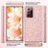 Coolwee Glitter Full Protective Case for Galaxy Note 20 Ultra 5G Heavy Duty Hybrid 3 in 1 Rugged Shockproof Women Girl Rose Gold for Samsung Galax...