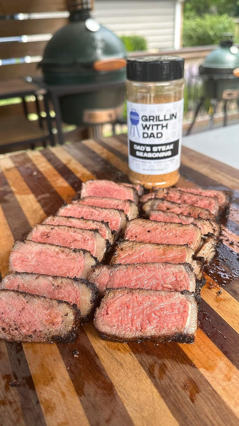 Grillin With Dad Steak Seasoning - Great Tasting Steak and Beef Seasonings - Contains Herb, Garlic and Spices - Best Steak Seasoning for Grilling ...
