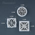 Framendino, 3 Pack Polymer Clay Cutters Vintage Pattern Polymer Clay Molds Retro Geometric Flower Clay Earring Cutters for Polymer Clay Jewelry Ma...