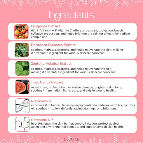 Moisturizing Miracle Cream, Tangerine Extract and Niacinamide | Vegan Korean Skincare...