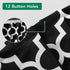 Biscaynebay Textured Fabric Shower Curtains for Bathroom 72" X 72", Black Morocco Pearl Printed Linen Modern Hotel Luxury Quality Cloth Bath Curta...