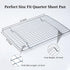 Aisoso Cooling Rack For Baking, Baking Rack with 18/8 Stainless Steel Bold Grid Wire, Multi Use Oven Rack Fit Quarter Sheet Pan, Oven and Dishwash...