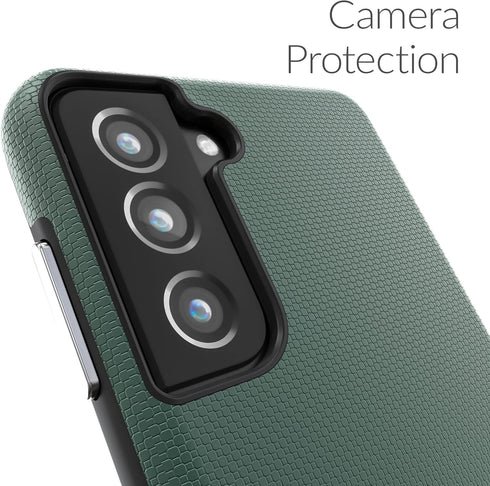Crave Dual Guard for Galaxy S21 Case, Shockproof Protection Dual Layer Case for Samsung Galaxy S21, S21 5G (6.2 inch) - Forest Green...