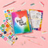 Avery + Amy Tangerine Designer Collection Ultra Tabs, Repositionable Margin Tabs, 2.5" x 1", Splatter Designs, 2-Side Writable, 24 Sticky Tabs (74...