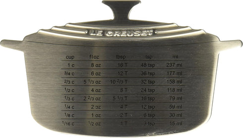 Le Creuset Stainless Steel Measure Magnet, 6 1/2" x 3 3/4", Silver...