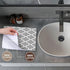 3D Rose TWL_120259_1 Dark Gray Quatrefoil Pattern - Grey Moroccan Tiles - Modern Stylish Geometric Clover Lattice Towel, 15 x 22...
