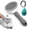 Cat Brushes for Indoor Cats - Dog Brush for Shedding - Cat Brush for Long Hair Cat - Dog & Cat Brush + Dog & Cat clicker for training - Self Clean...