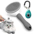 Cat Brushes for Indoor Cats - Dog Brush for Shedding - Cat Brush for Long Hair Cat - Dog & Cat Brush + Dog & Cat clicker for training - Self Clean...