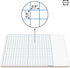 11"x14" Dry Erase Graph Whiteboard Double Sided Dry Erase Board with Grid for Home School Classroom Kids and Students Portable Grid Board for Grap...
