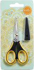 Beaditive Precision Craft Scissors - Stainless Steel Paper Crafting Scissors With Safety Cap - Ultra Sharp Blades & Non-Slip TPR Handles - Adult &...