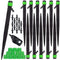 CARPATHEN 12pcs Drip Irrigation Emitters - Compatible with ¼ inch Drip Irrigation Tubing - 360 Degree Adjustable Flow Garden Irrigation Drippers f...