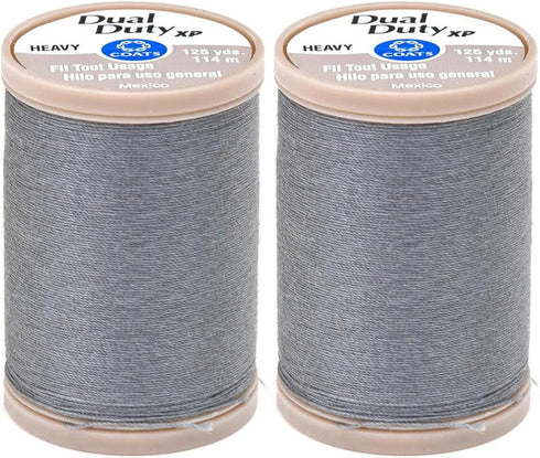 2-Pack - COATS & CLARK Dual Duty XP Heavy Thread, 125-Yard, Slate...