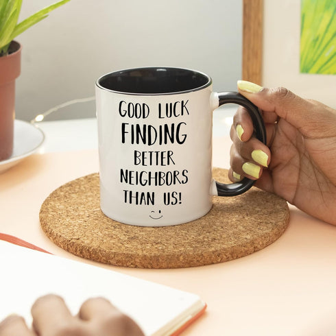 YouNique Designs Goodbye Neighbor Mug, 11 Ounces, Moving Cup for Neighbor, Going Away Mug for Friends Moving, Moving Away Coffee Mug, Moving Cup f...