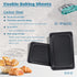Baking Sheet Pans, Cookie Tray, Nonstick Heavy Carbon Steel Bakeware, 2-Pack, 12 X 7.5 Inches (Inner 11 X 6.9)...