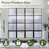 FEOMOS Clear Water Window Privacy Film, Non Adhesive Window Cling, Decorative Window Sticker, Window Covering Translucent Glass Film for Windows D...