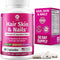 1 Body Hair Skin and Nails Vitamins with Biotin – 26 Vitamins, Minerals and Herbal Extracts – Hair, Skin and Nail Growth Supplement for Women and ...