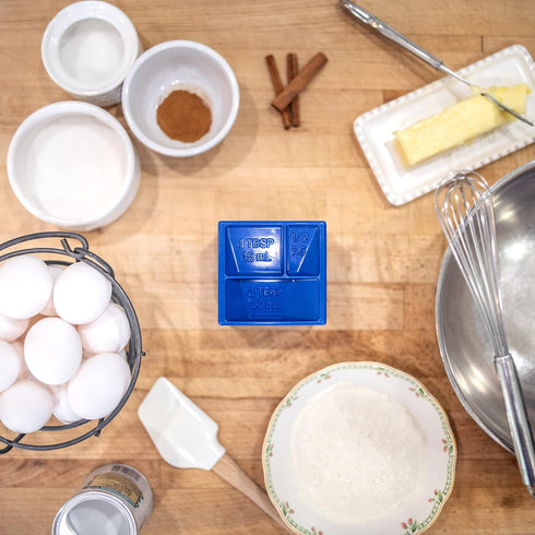 All-in-One Measuring Cube | Replaces 10 Cups and Spoons | Organizes Your Kitchen and Countertop | Great for Cooking and Baking | Easy-to-Clean, Di...