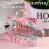 Acrylic Plaque Gifts for Mom Birthday Gift from Daughter Puzzle Shape Plague Sign Pink Flower Mom Acrylic Keepsake for Mom Birthday Thanksgiving C...