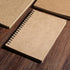 Mtsooning Kraft Paper Unlined Notebooks, 100Pages/50Sheets 6.89x4.92Inch Brown Cover Sketchbook Memo Diary Subject Journal Planner for Travelers S...