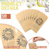 Fumete 50 Pcs Baby Shower Seed Packet Self Adhesive Kraft Seed Envelopes Small Parts Storage Packets Mini Kraft Seed Packets Retro Paper Seed Stor...