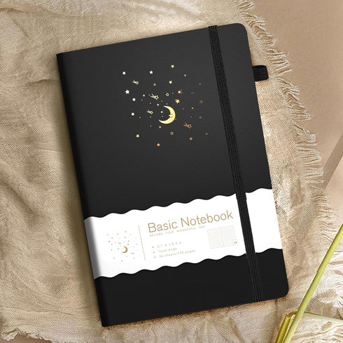 CAGIE Lined Journal Notebook for Work, 196 Pages, 5.7" x 8.3", Hardcover Notebook Journals for Writing Women Men Note Taking Diary with Pen Loop (...