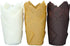 Large Greaseproof paper Wrappers Muffin Baking cupcake cups liners, 2-1/4" x 4" Natural,Brown,White 3 colours in a box Tulip Baking Cups Holders 1...